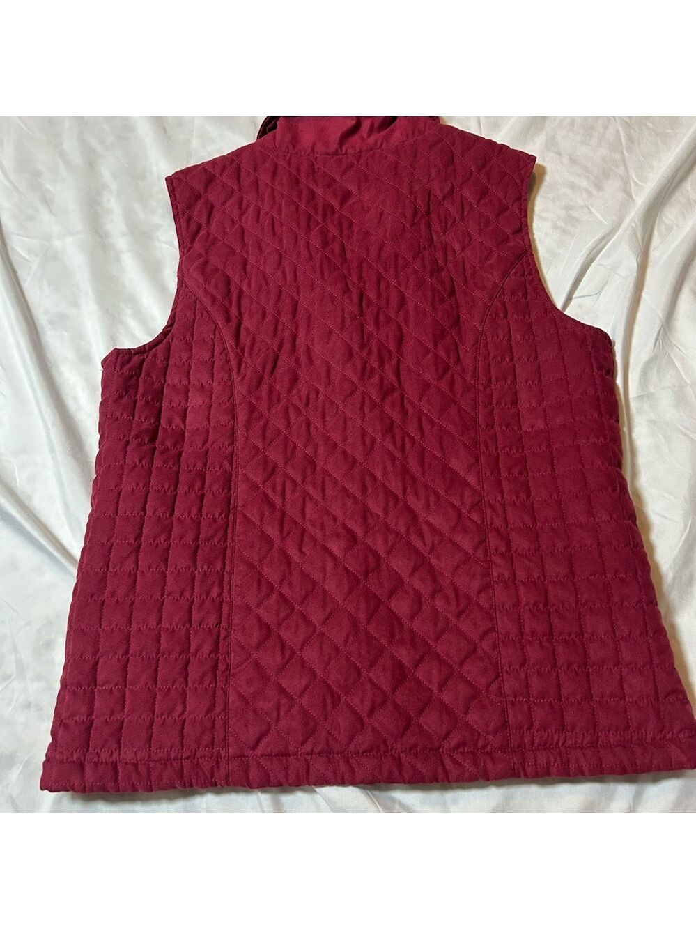 Cabela's Women's Outerwear Vest Medium Quilted Button Up Lined - Picture 4 of 9
